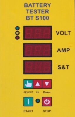 پنل کنترل دستگاه تست باتری BT S100